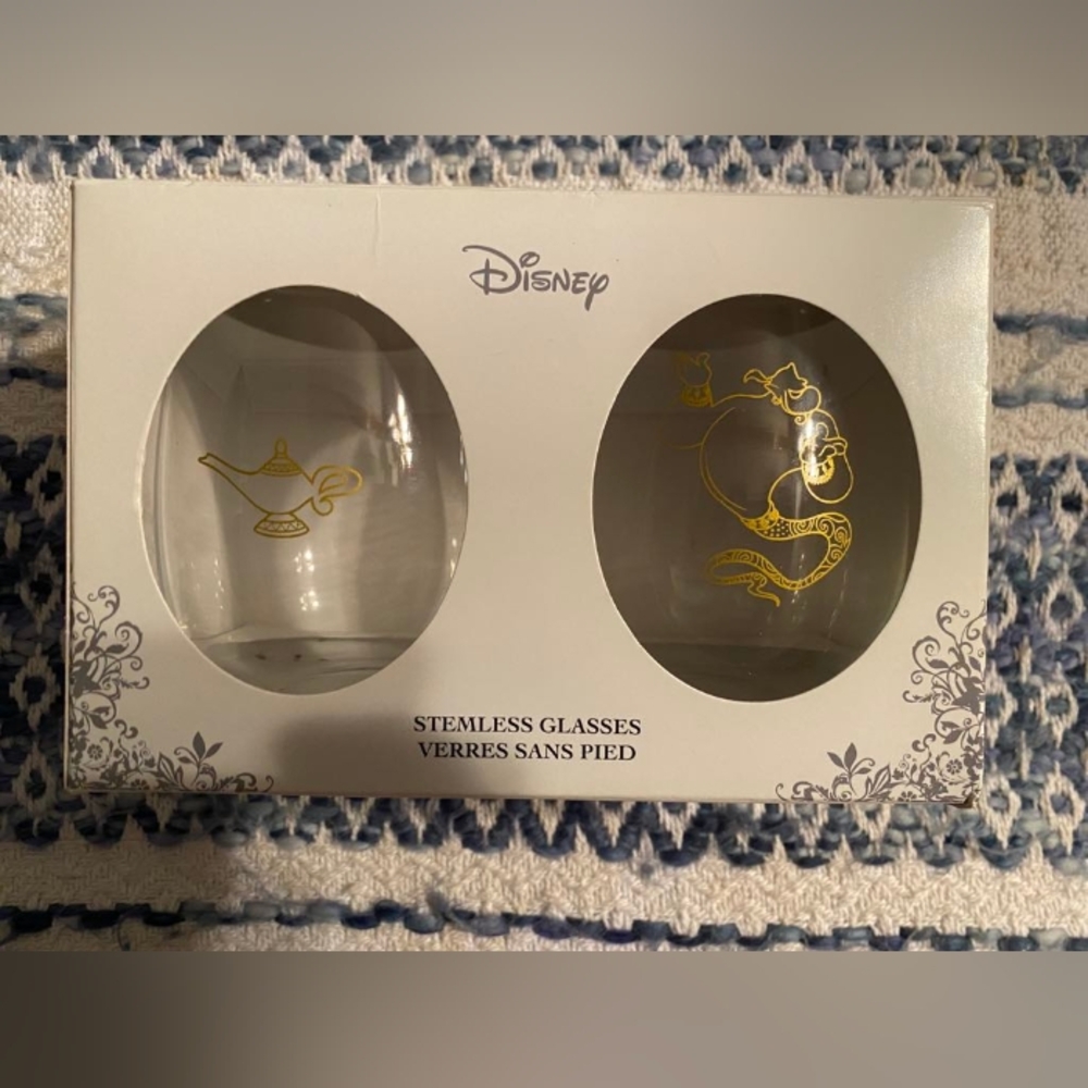 Disney Aladdin Stemless Glasses